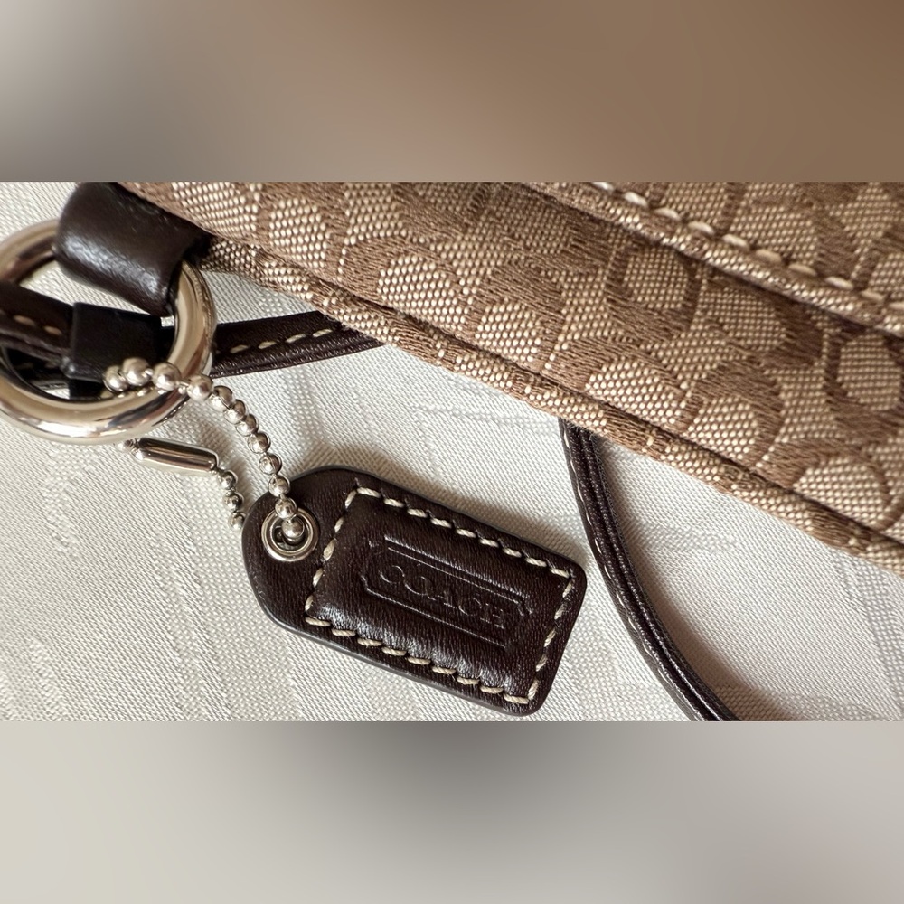 Coach Brown Signature C Wristlet Wallet Soho Y2K Buckle Purse Small - Picture 3 of 7